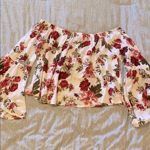 White off the shoulders blouse